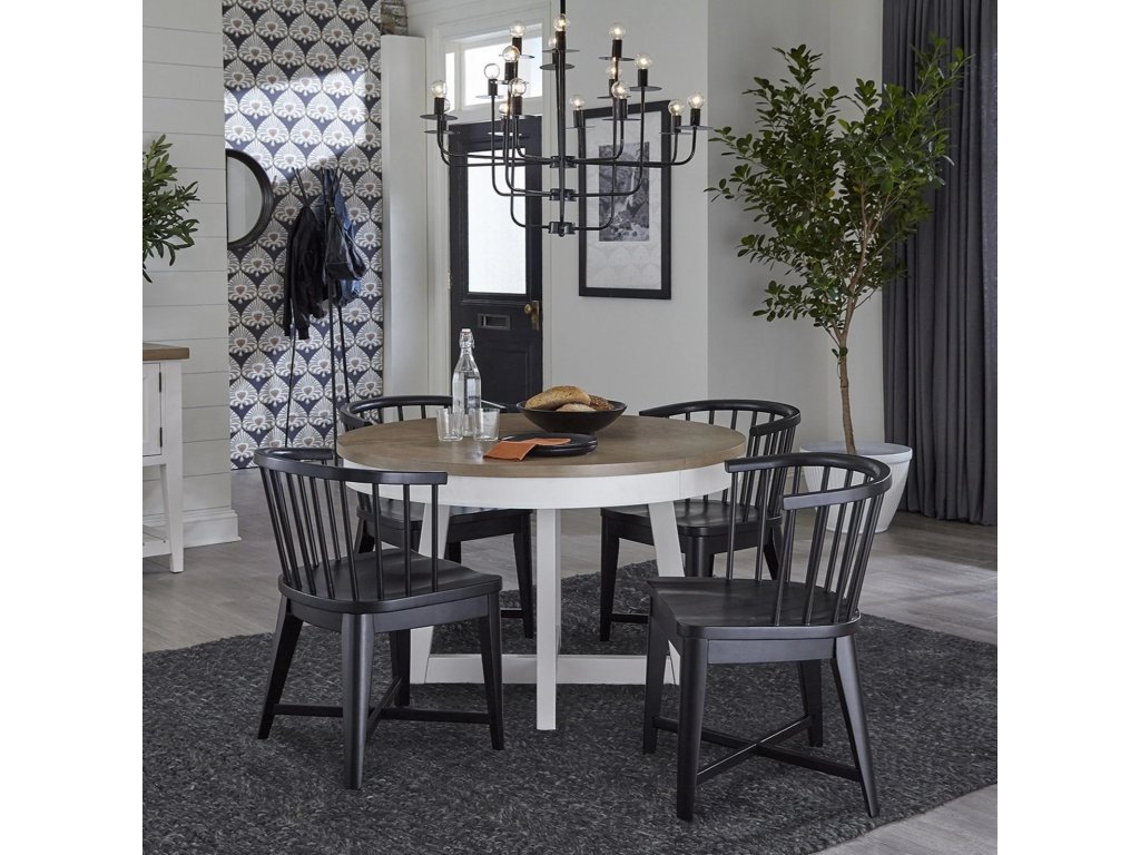 Americana Modern Dining Dining Table 48 In. Round To 66 In. (18 In. Leaf) - main image