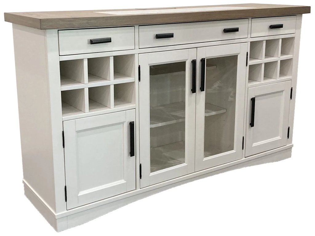 Americana Modern Dining Buffet Server 66 In. X 19 In. With Quartz Insert - image 3