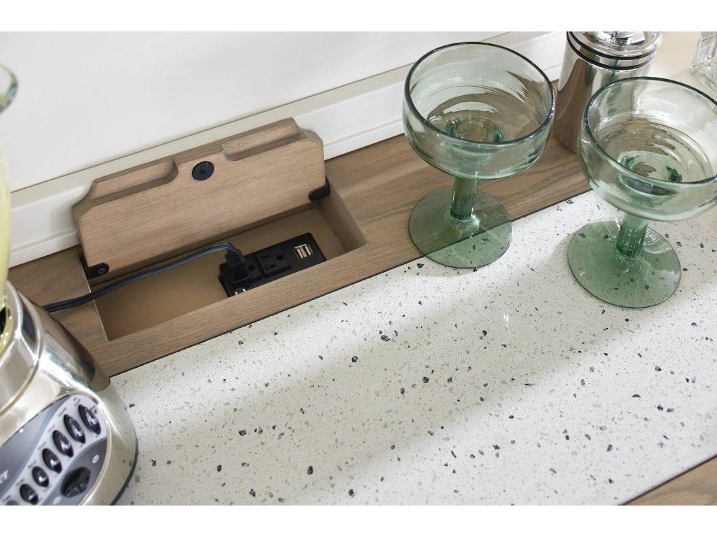 Americana Modern Dining Buffet Server 66 In. X 19 In. With Quartz Insert - image 4