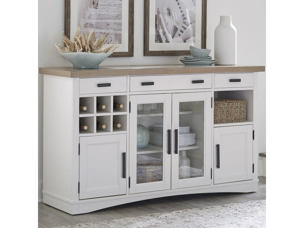 Americana Modern Dining Buffet Server 66 In. X 19 In. With Quartz Insert - main image