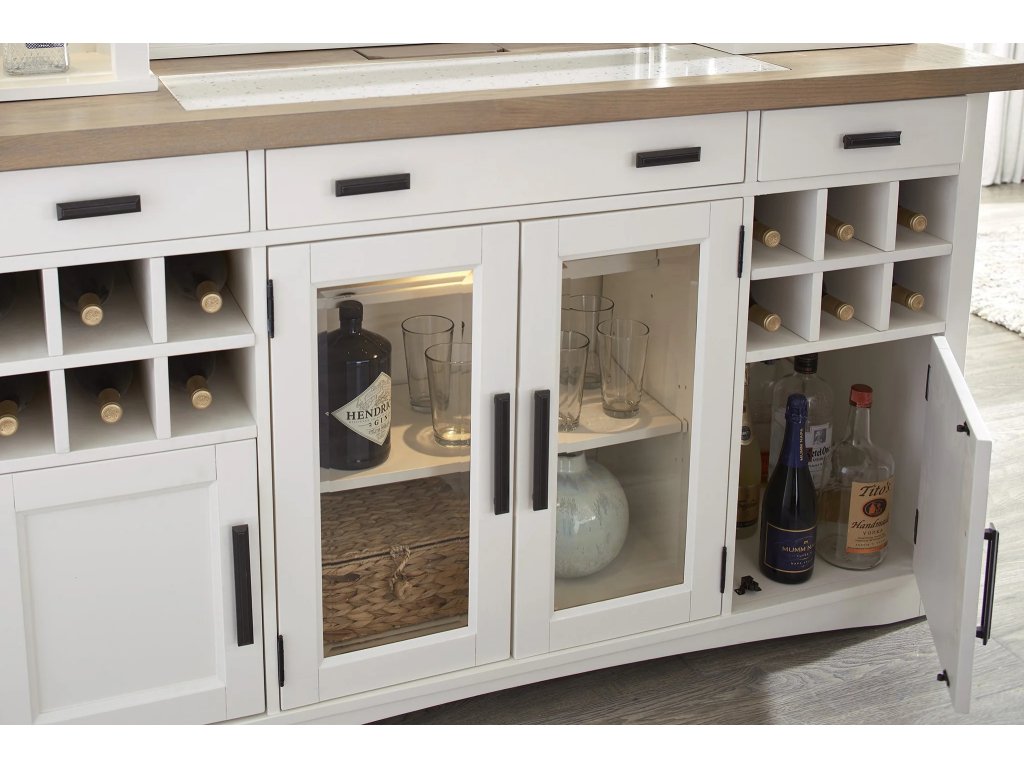 Americana Modern Dining Buffet Server 66 In. X 19 In. With Quartz Insert - image 2