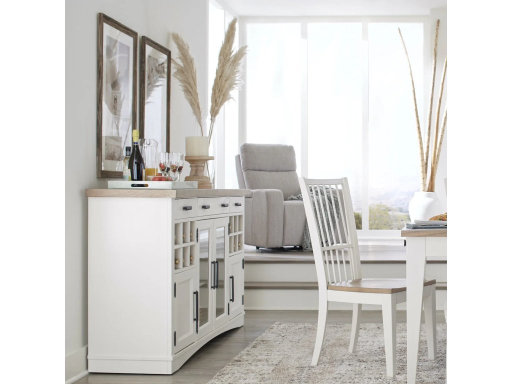 Americana Modern Dining Buffet Server 66 In. X 19 In. With Quartz Insert - image 1