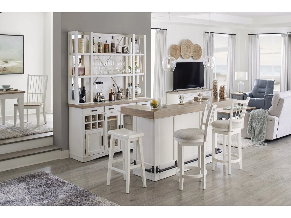 Americana Modern Dining Bar Complete 78 In. With Quartz - image 6