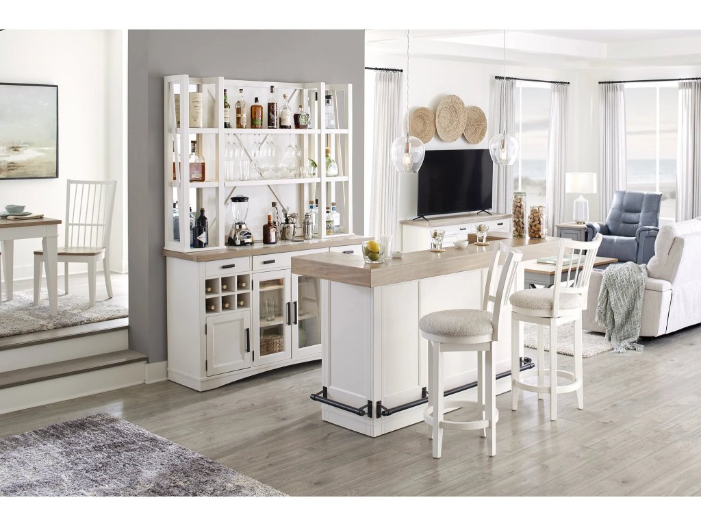 Americana Modern Dining Bar Complete 78 In. With Quartz - image 5