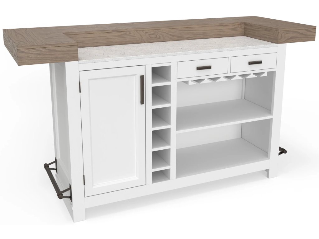 Americana Modern Dining Bar Complete 78 In. With Quartz - image 8