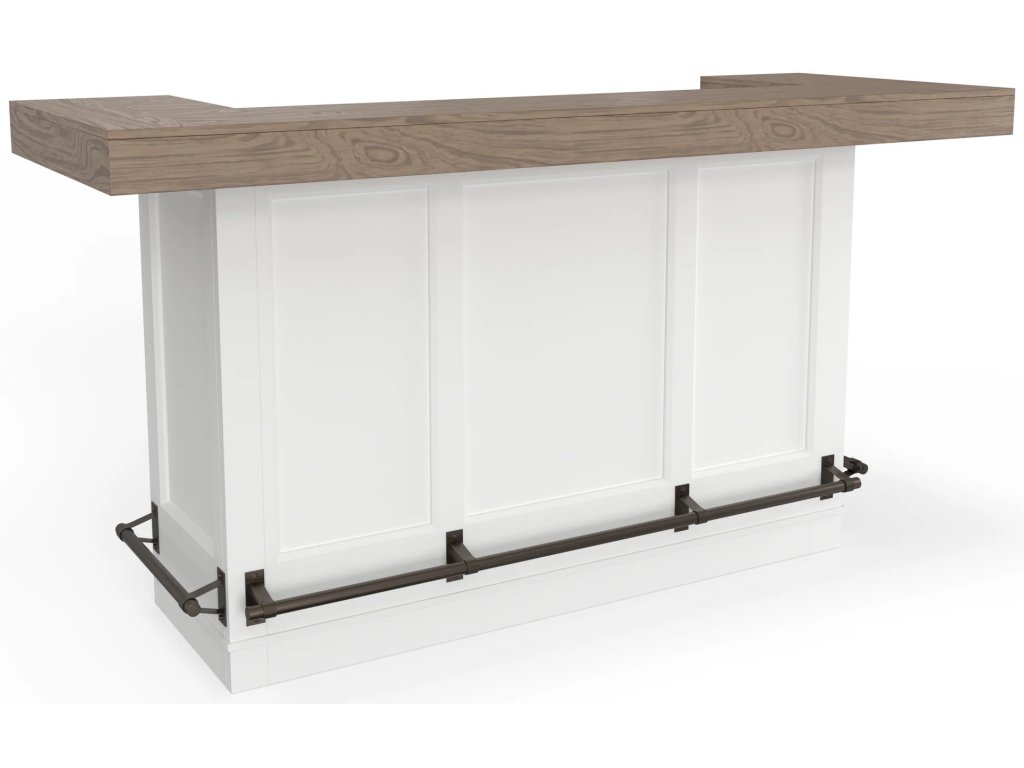 Americana Modern Dining Bar Complete 78 In. With Quartz - image 9