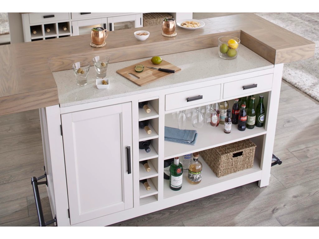 Americana Modern Dining Bar Complete 78 In. With Quartz - image 2