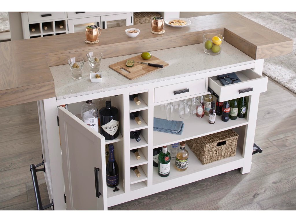 Americana Modern Dining Bar Complete 78 In. With Quartz - image 3