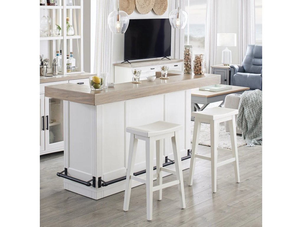 Americana Modern Dining Bar Complete 78 In. With Quartz - main image
