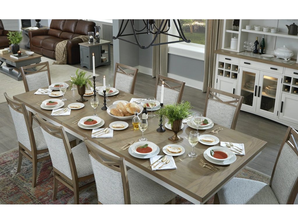 Americana Modern Dining Dining Table 88 In. X 42 In. Trestle To 112 In. (24 In. Butterfly Leaf) - image 2