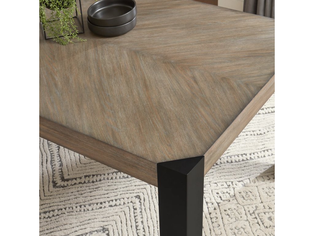 Cedar Fork Dining Rectangle Leg Table - image 1