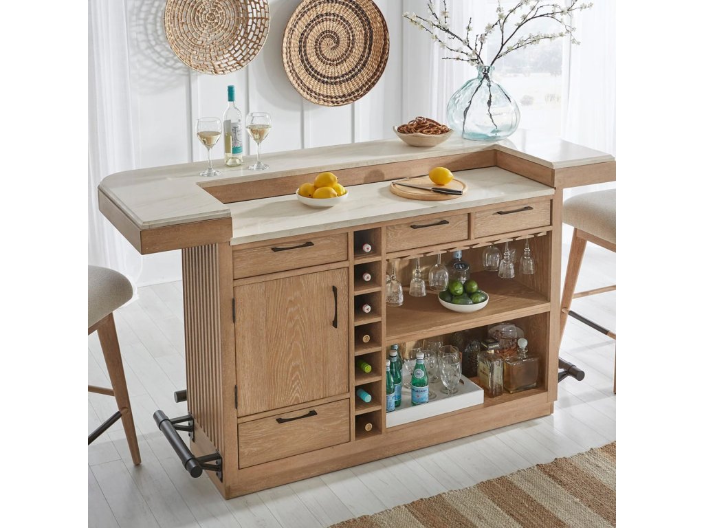 Dining 78" Bar With Stone Top - main image