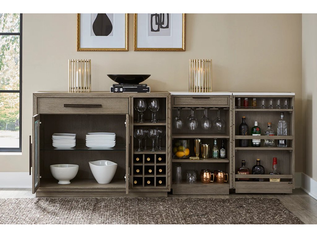 Dining Multifunctional Server W/Bar Cabinet - image 2