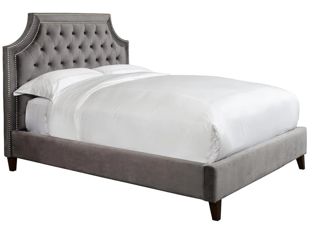 Flannel King Bed 6/6 (Grey) - image 1