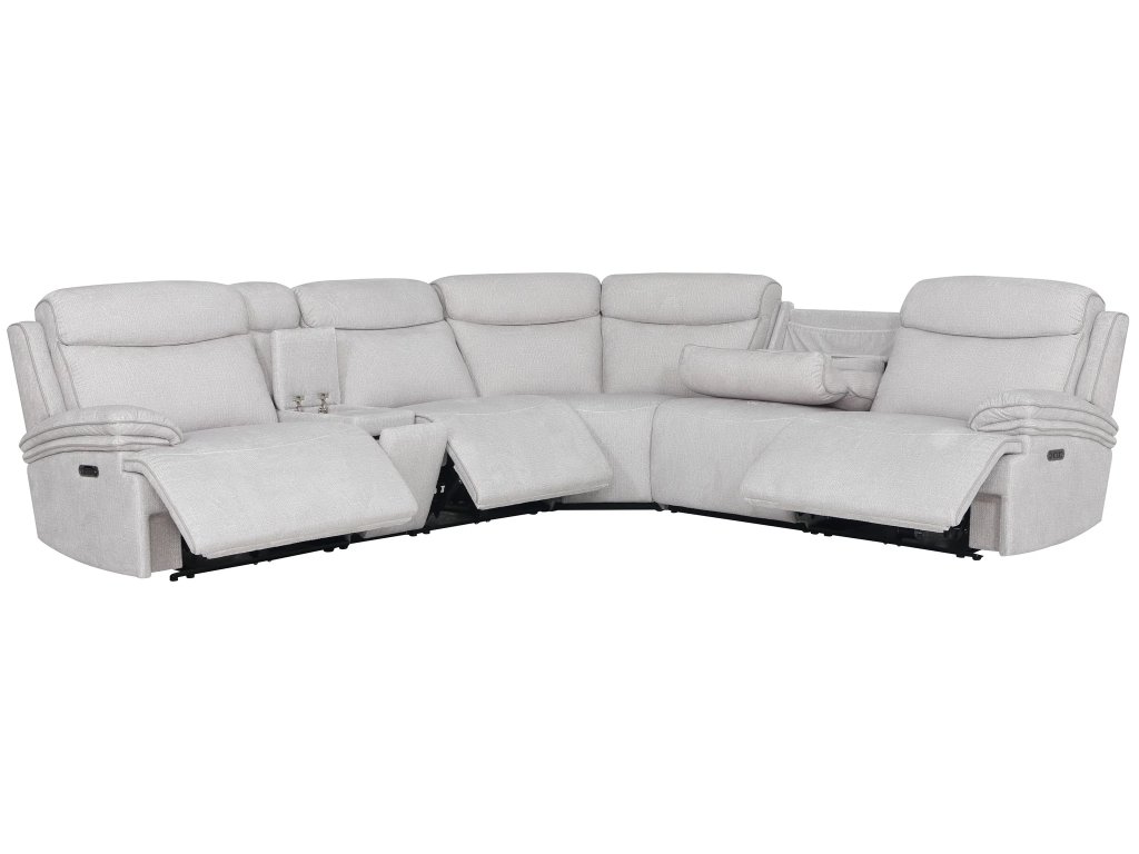 Airy Snow 6Pc Zero Gravity Modular Power Reclining Sectional - image 4