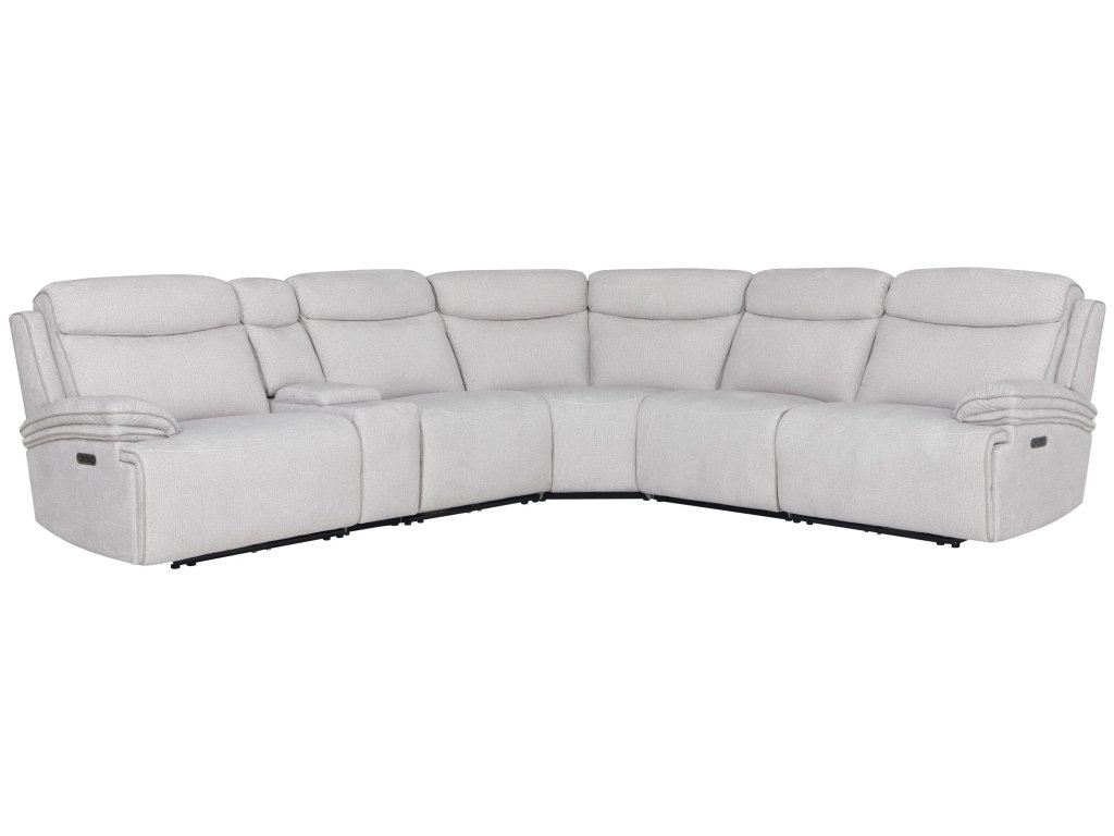 Airy Snow 6Pc Zero Gravity Modular Power Reclining Sectional - main image