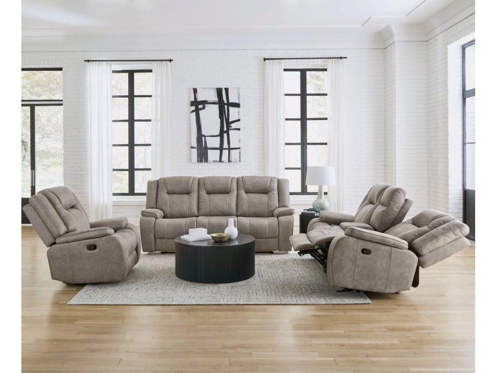 Desert Taupe Manual Sofa - image 8
