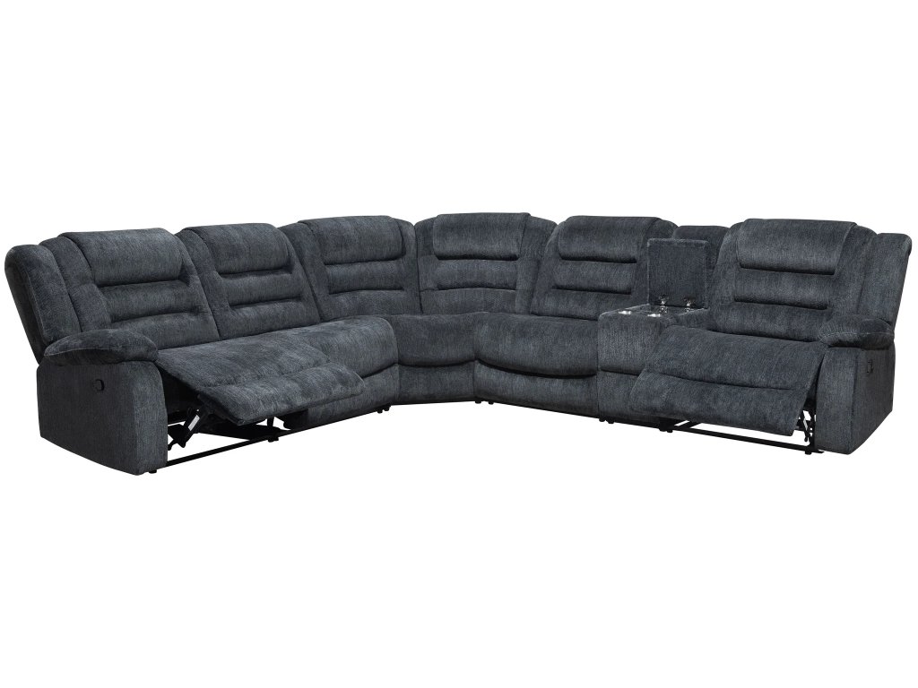 Misty Storm 6Pc Modular Reclining Sectional - image 1