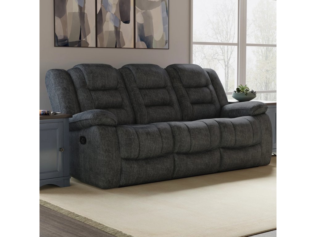 Misty Storm Manual Dual Reclining Sofa - image 5