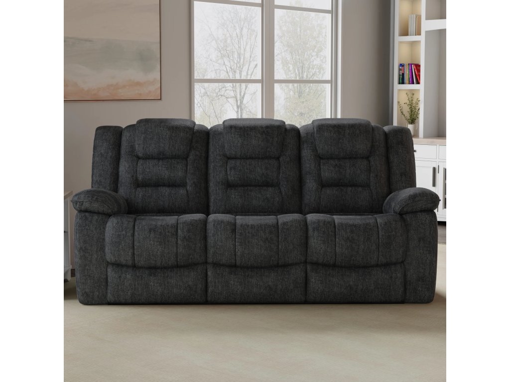 Misty Storm Manual Dual Reclining Sofa - main image