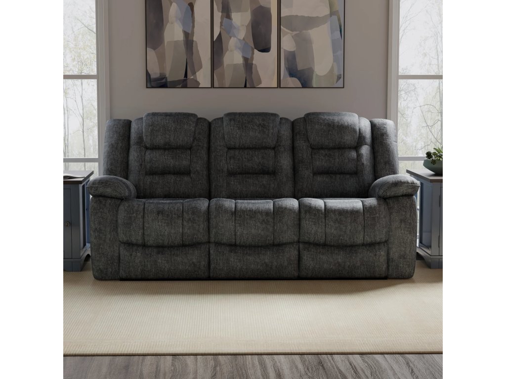 Misty Storm Manual Dual Reclining Sofa - image 6