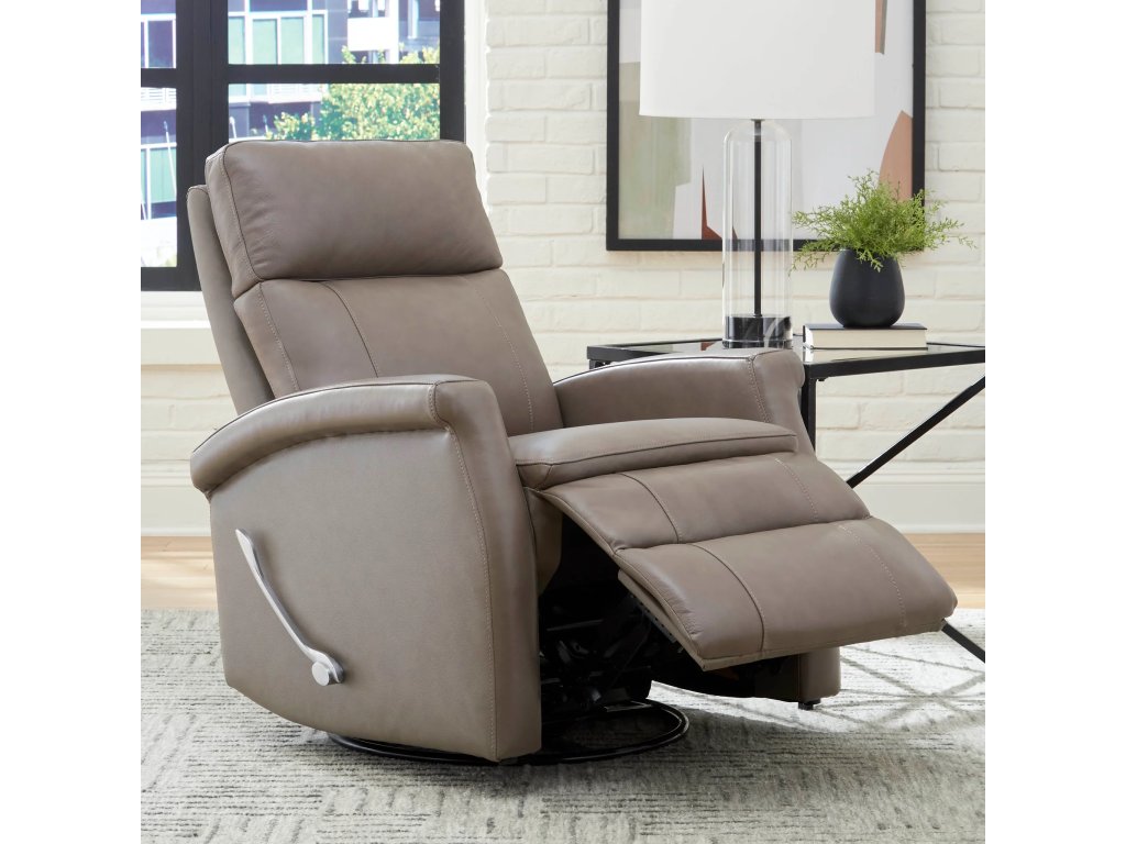 Bristol Graphite Manual Swivel Glider Recliner - image 1
