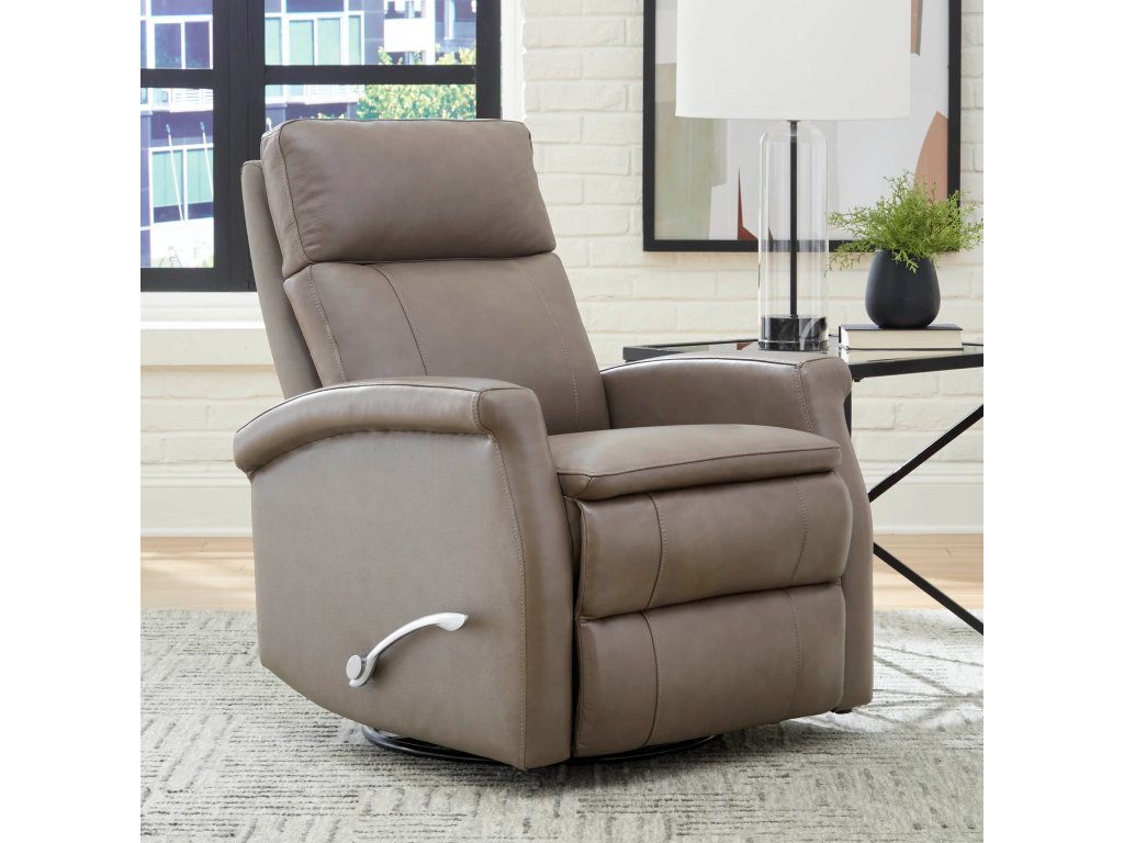 Bristol Graphite Manual Swivel Glider Recliner - main image