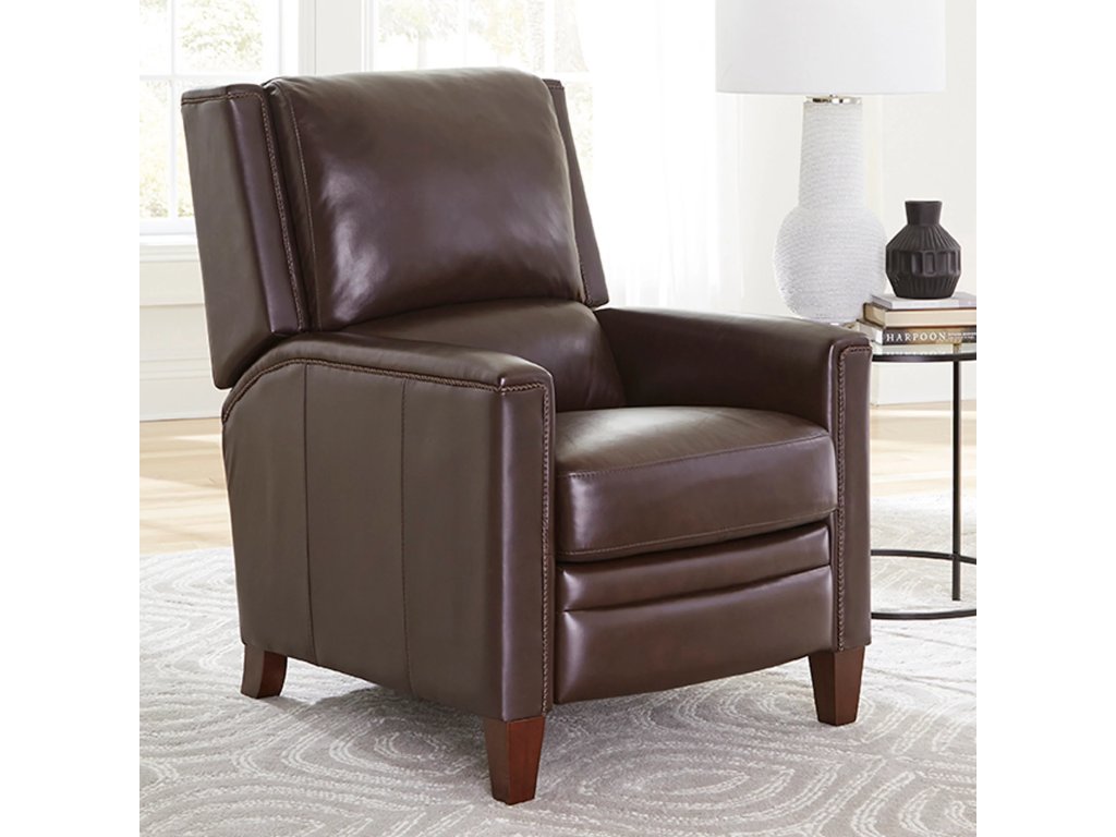 Espresso Manual Pushback High Leg Recliner - main image