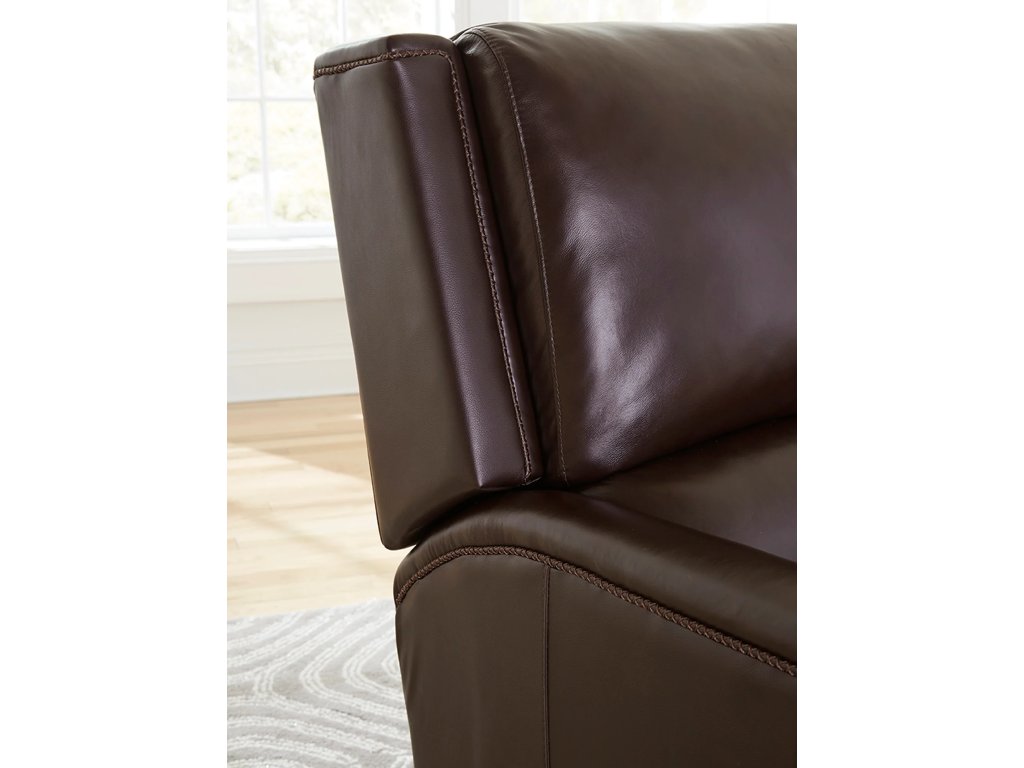 Espresso Manual Pushback High Leg Recliner - image 2