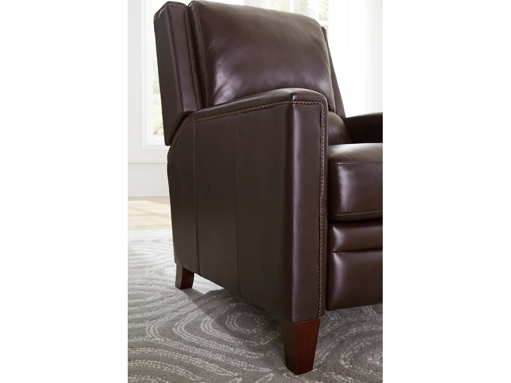 Espresso Manual Pushback High Leg Recliner - image 3