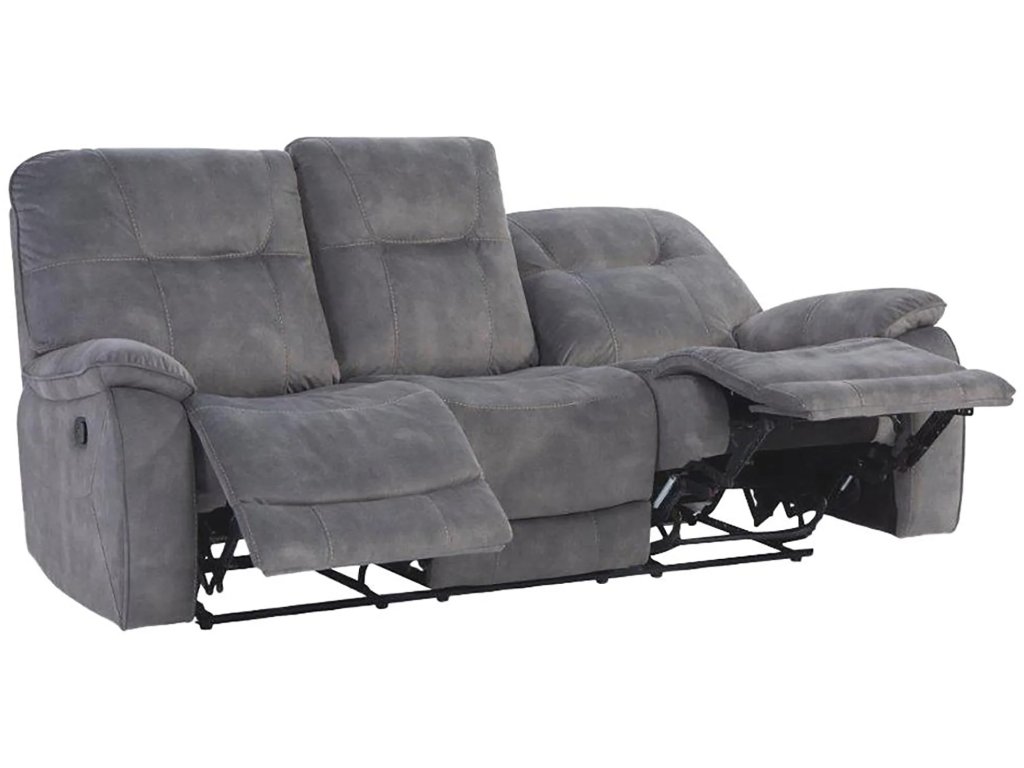 Shadow Grey Manual Triple Reclining Sofa - image 4