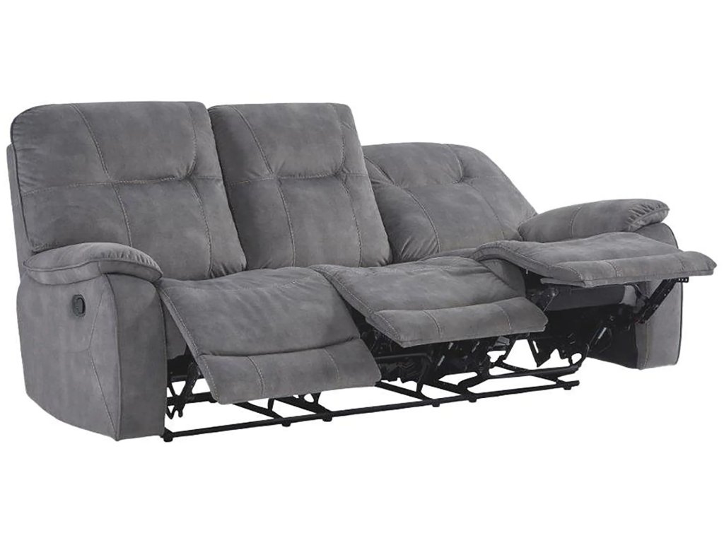 Shadow Grey Manual Triple Reclining Sofa - image 5