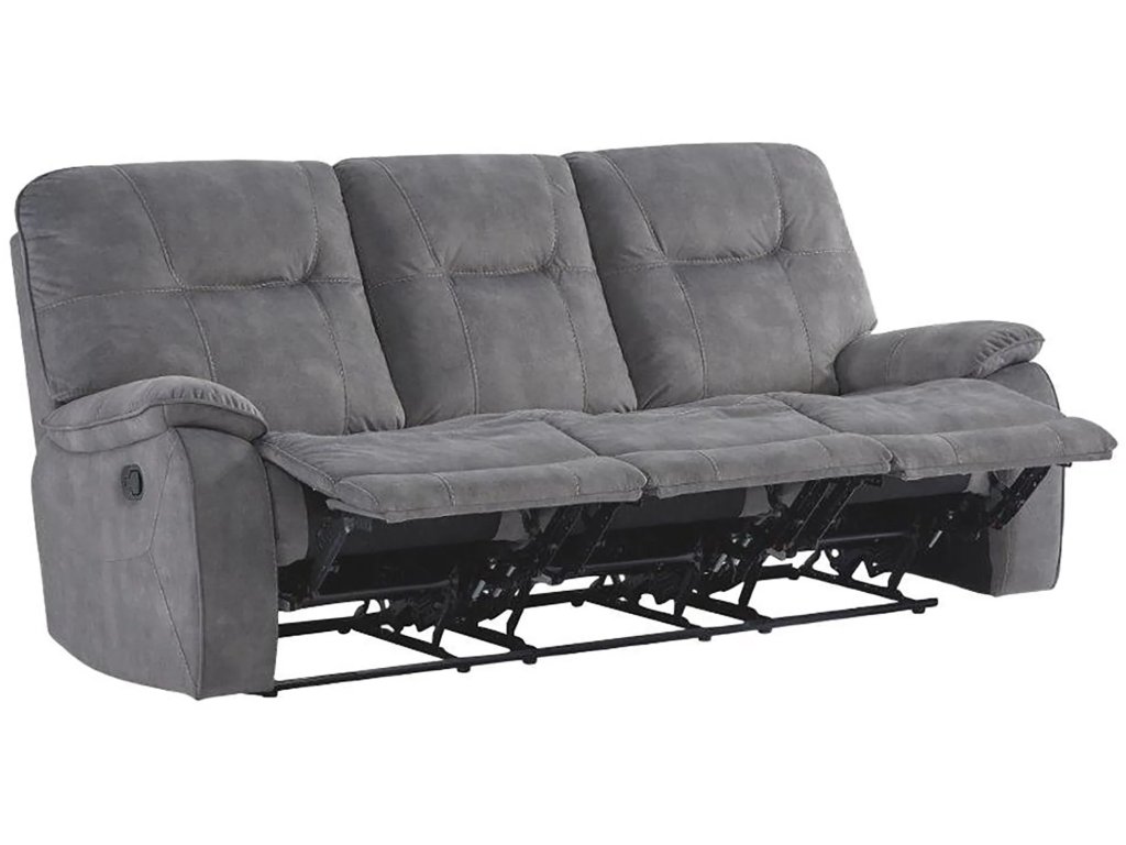 Shadow Grey Manual Triple Reclining Sofa - image 2