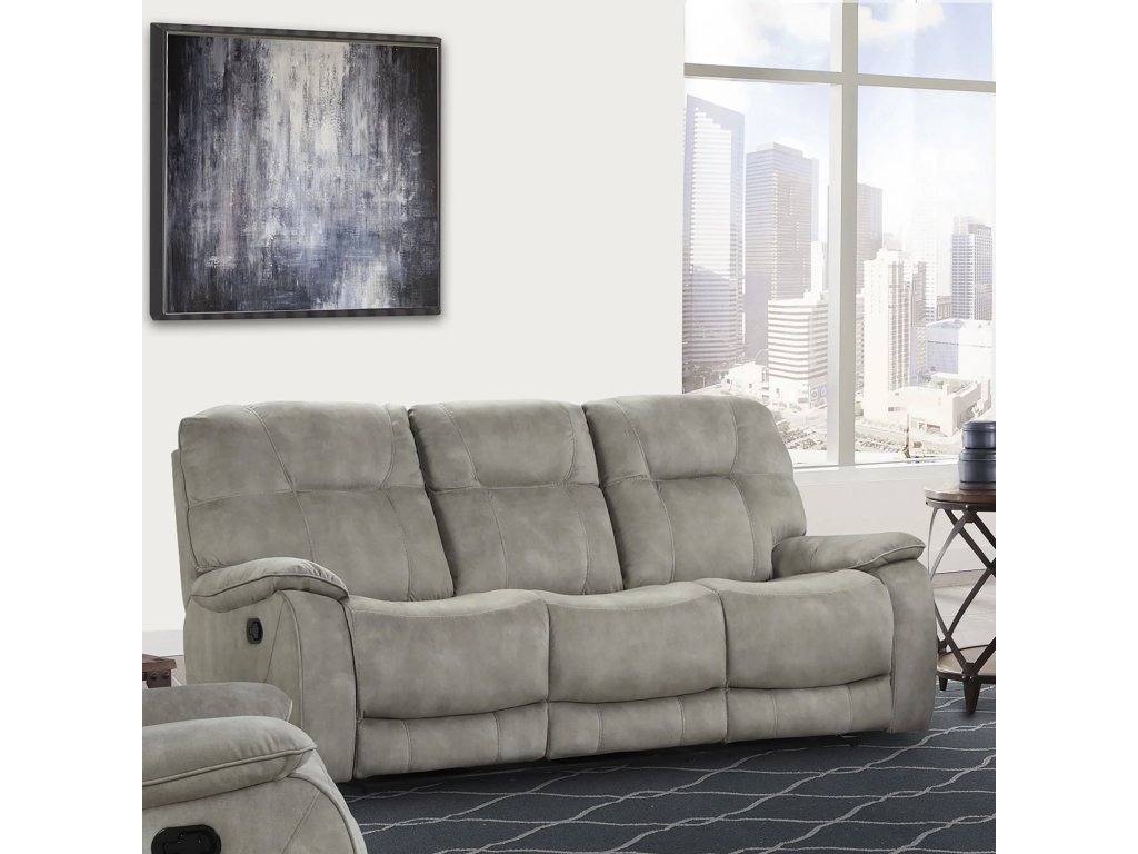 Shadow Natural Manual Triple Reclining Sofa - main image