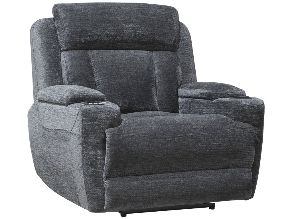 Lucky Charcoal Power Recliner - image 1