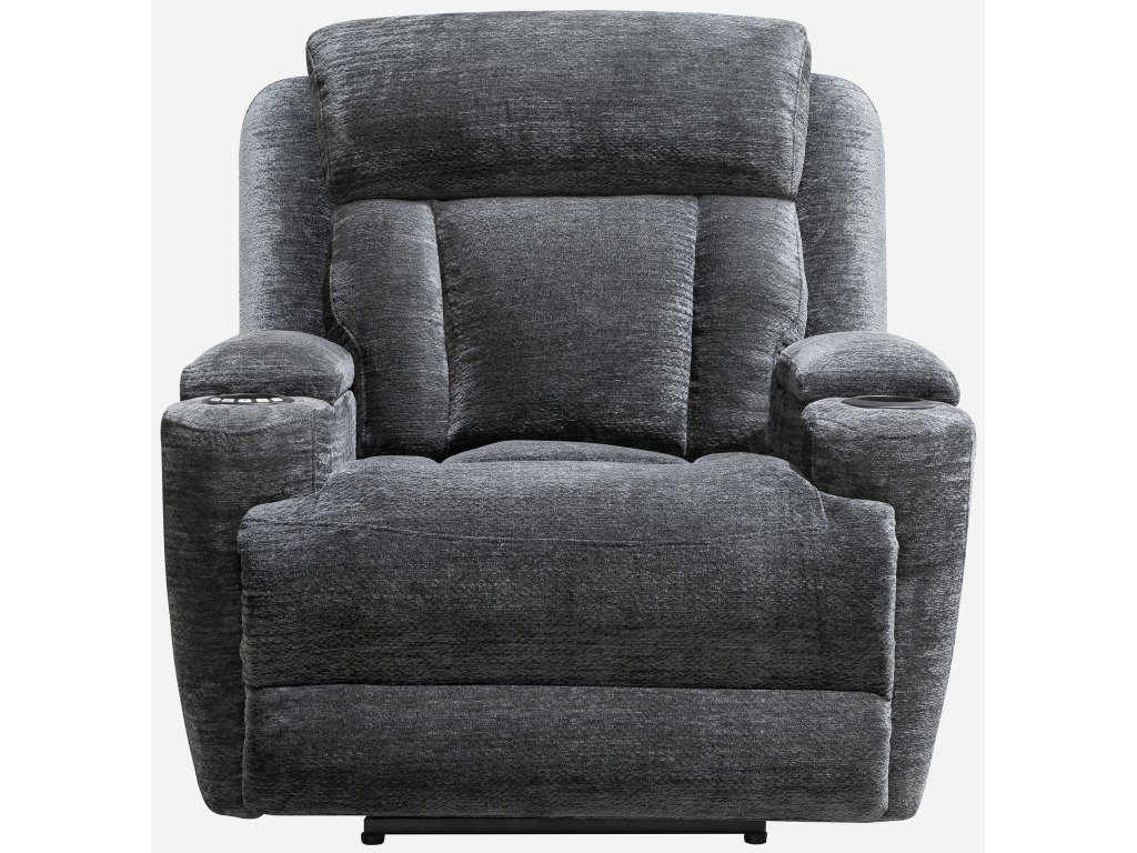 Lucky Charcoal Power Recliner - image 3