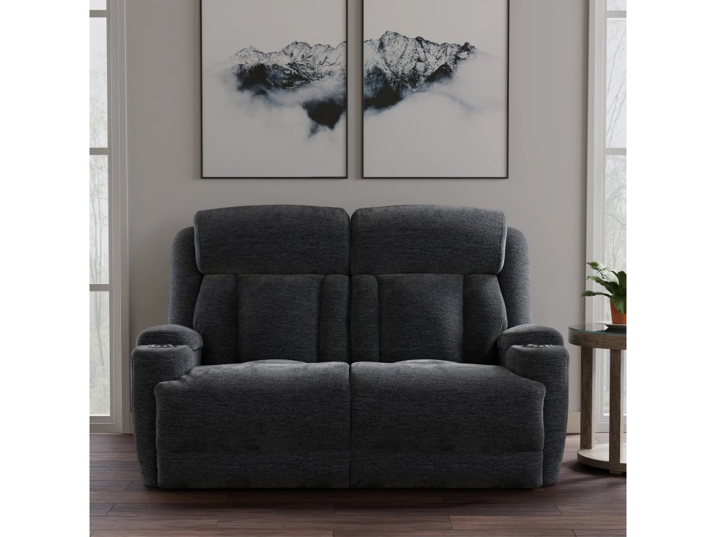 Lucky Charcoal Power Sofa Group - image 6