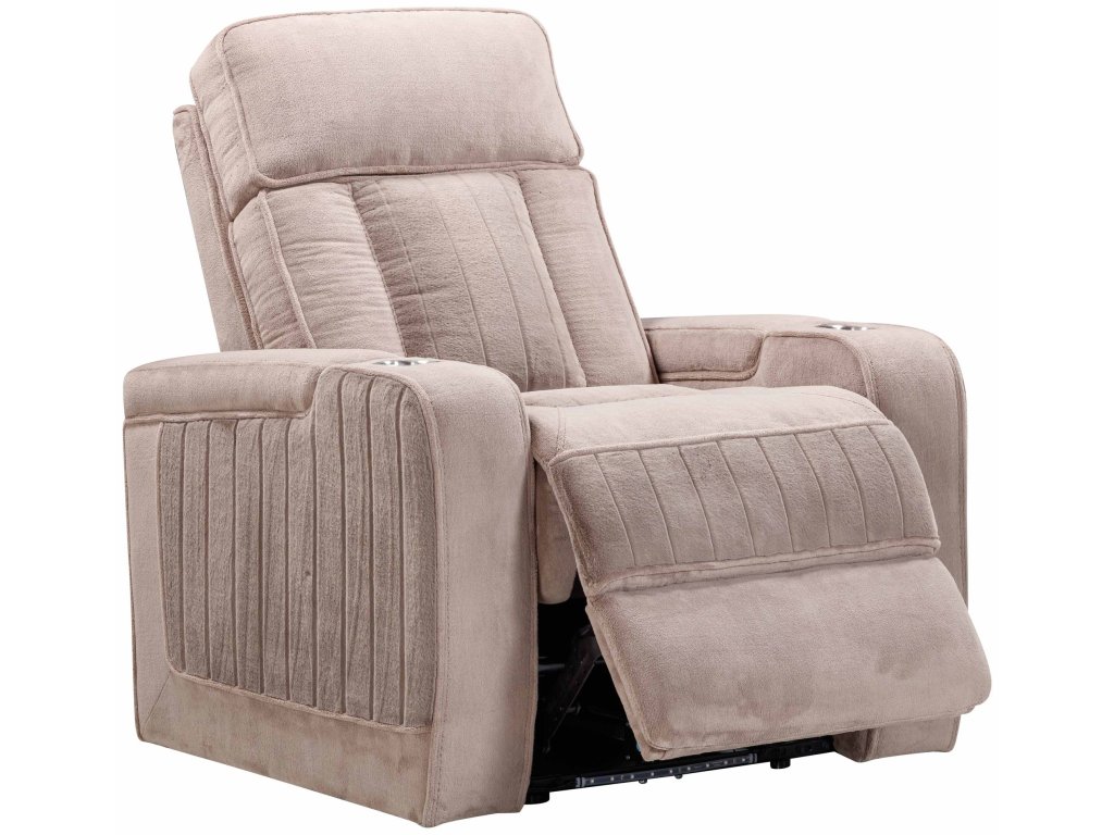 Mushroom Power Recliner With Power Headrest - image 1