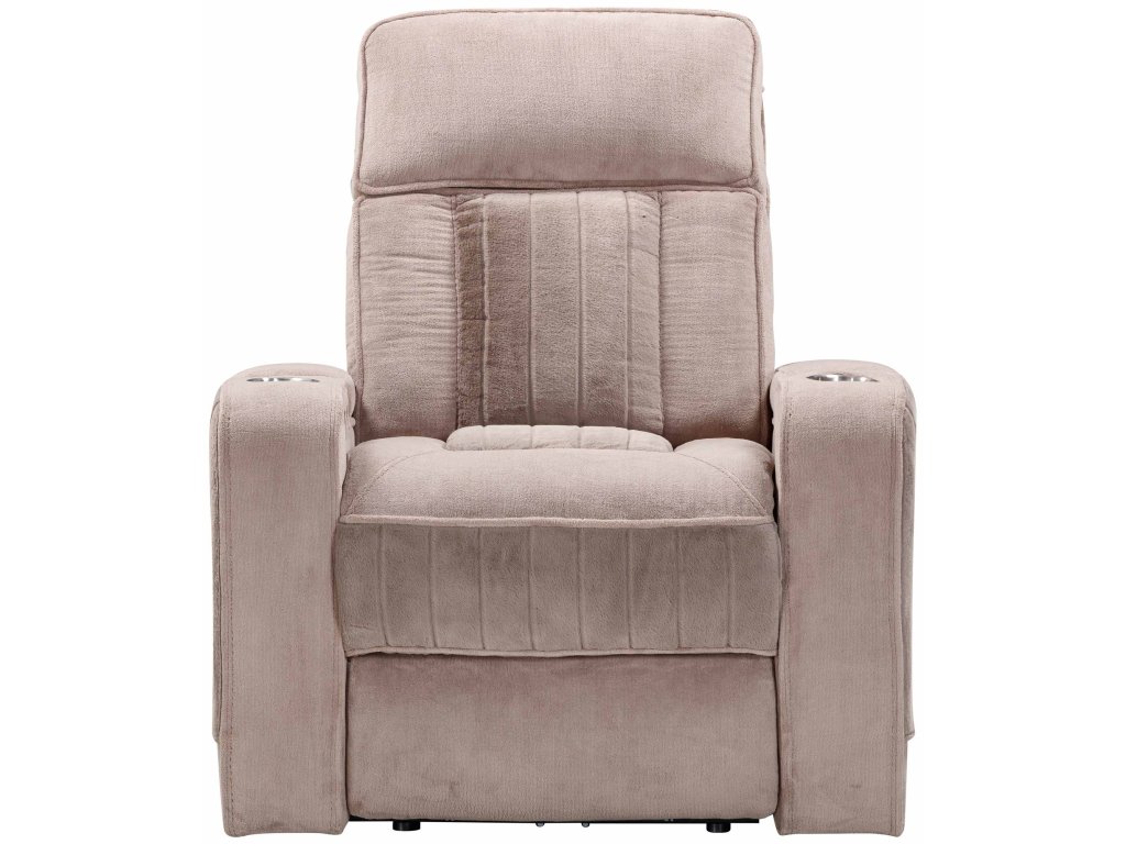 Mushroom Power Recliner With Power Headrest - image 3