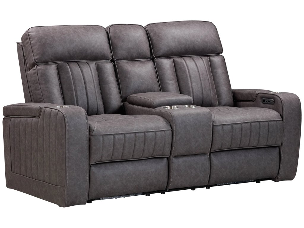 Mercury Power Console Loveseat With Power Headrests - main image