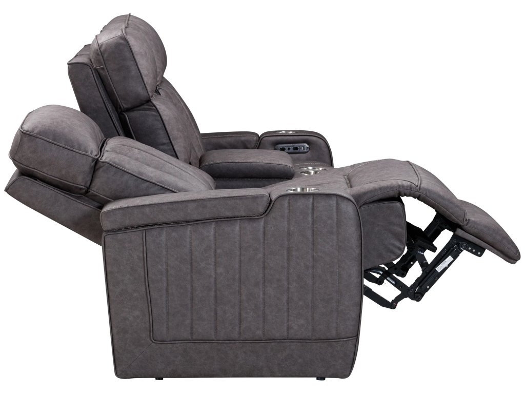 Mercury Power Console Loveseat With Power Headrests - image 4