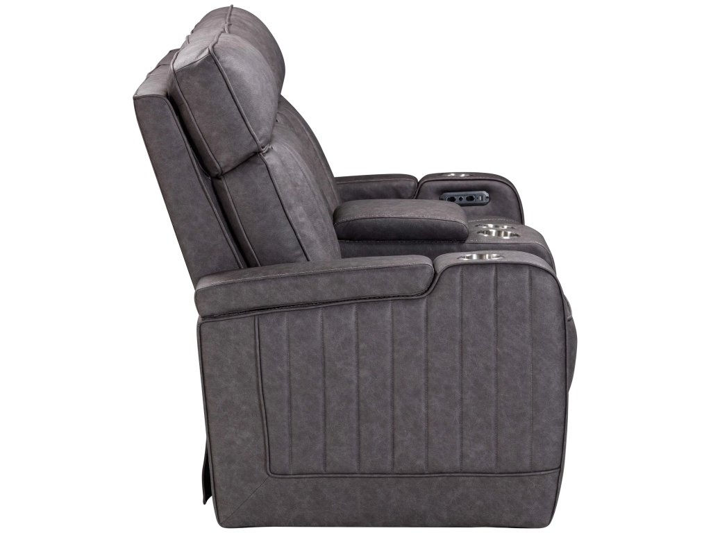 Mercury Power Console Loveseat With Power Headrests - image 5