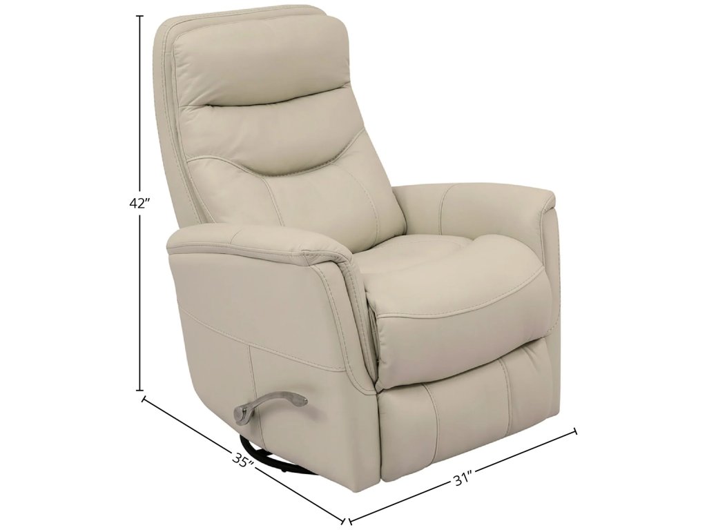 Ivory Manual Swivel Glider Recliner - image 4