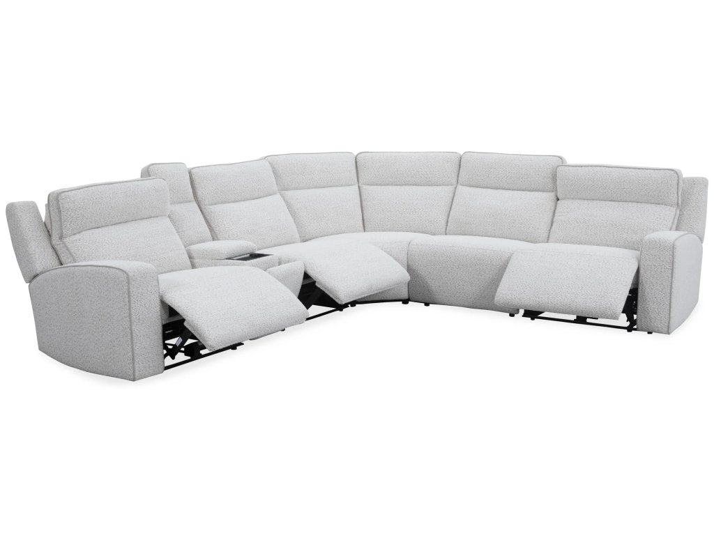 Fluffy River Rock 6Pc Zero Gravity Modular Power Reclining Sectional - main image