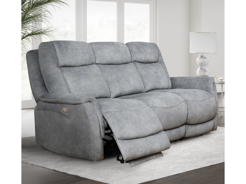 Hudson Grey Power Zero Gravity Sofa - image 1