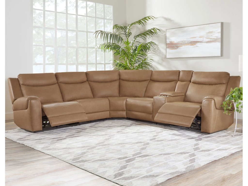 Cashew 6Pc Power Zero Gravity Modular With Heat, Massage And Speaker - image 1