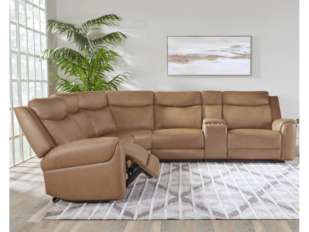 Cashew 6Pc Power Zero Gravity Modular With Heat, Massage And Speaker - image 3