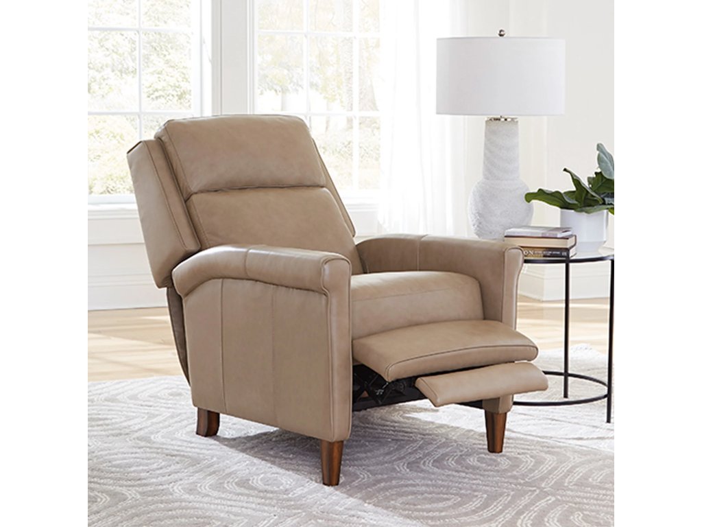Lotus Cream Manual Pushback Recliner - image 1