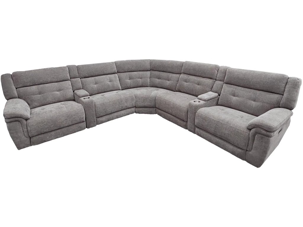 Bristol Grey 7 Piece Modular Power Reclining Sectional - main image