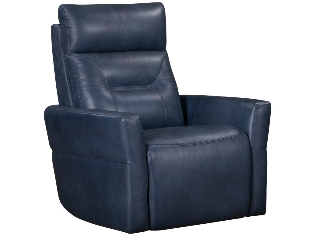 Vintage Navy Power Swivel Glider Recliner - main image